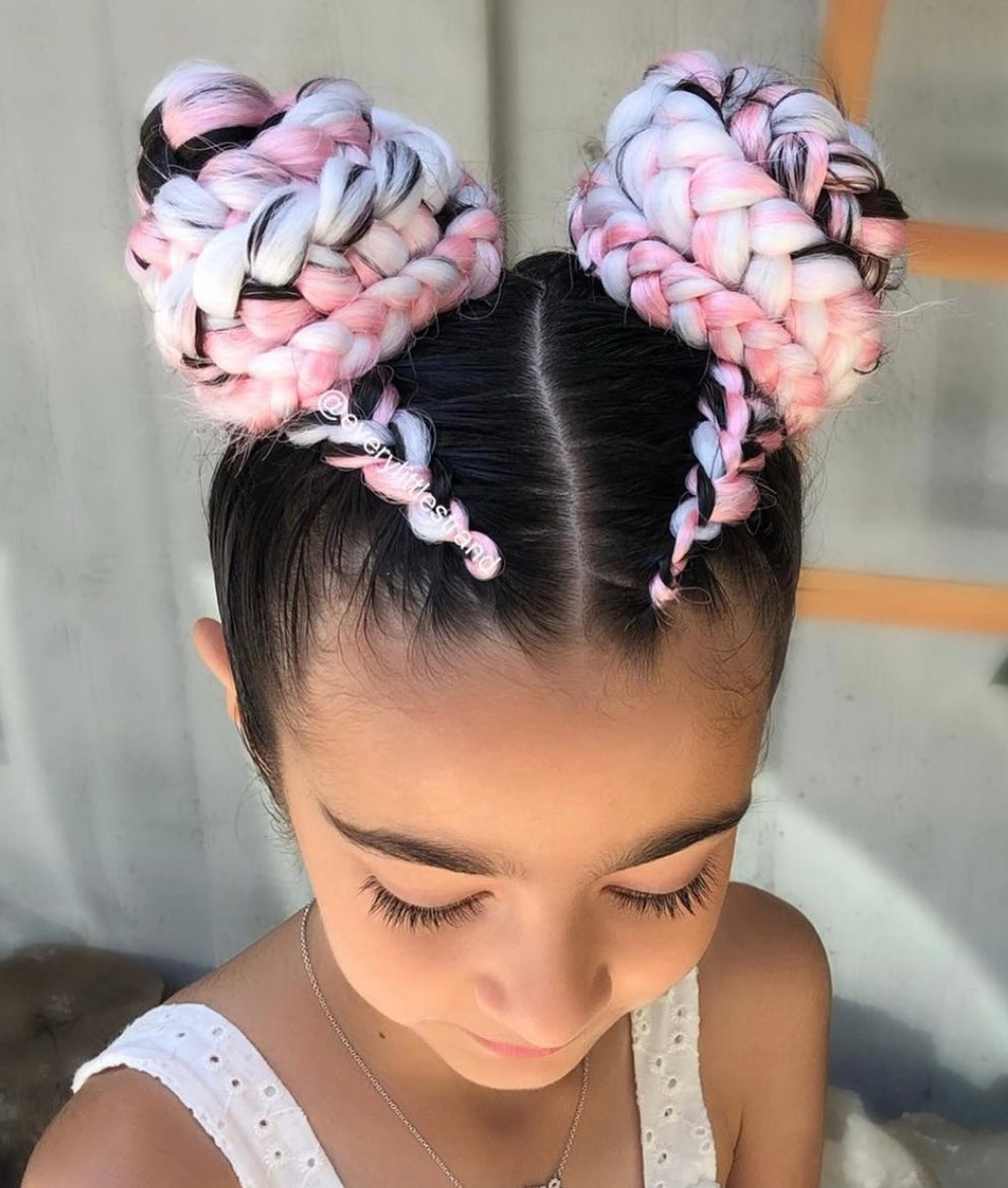 Braided Space Buns