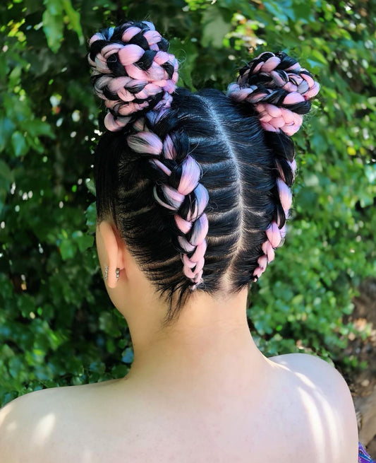 Braided Space Buns