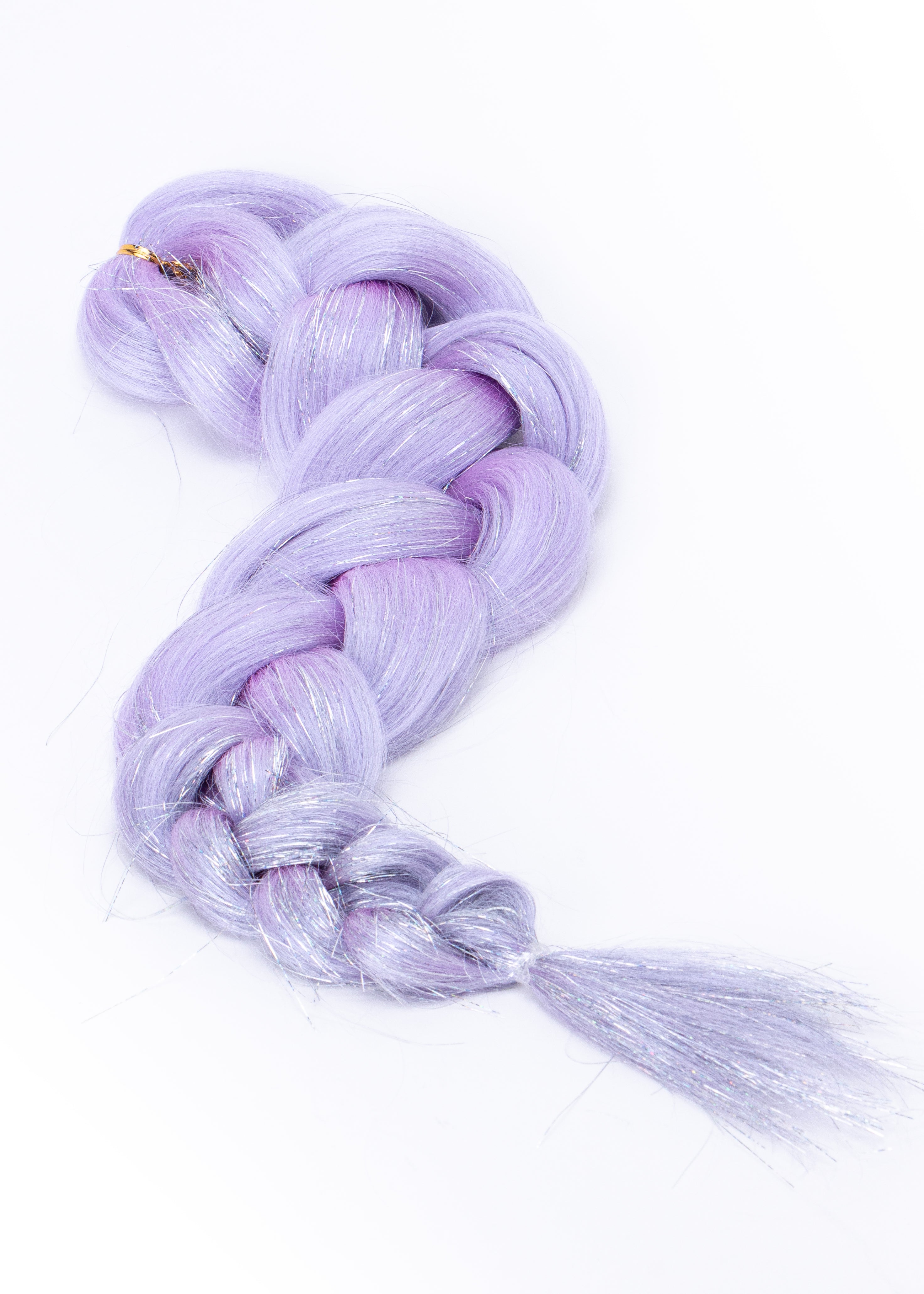 24" Purple Hair Extension with Tinsels